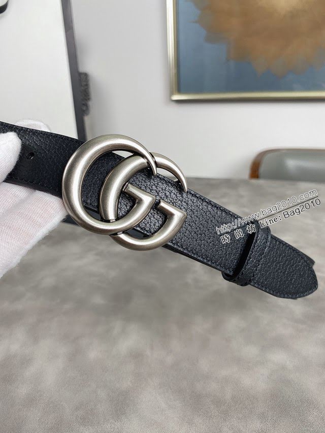 Gucci經典皮帶 古奇織紋雙G小牛皮腰帶  jjp1343